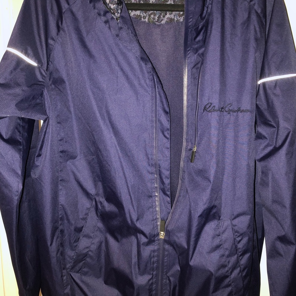 Men’s Robert Graham rain jacket navy XL